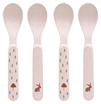 Obrázek produktu pro Lässig BABIES sada 4 lžiček Spoon Set PP/Cellulose Little Forest rabbit