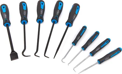 Immagine prodotto di Set attrezzi ganci per rimozione guarnizioni anelli O-ring paraolio kit, set di ganci per guarnizioni O-ring,strumenti rimuovere facilmente tubi, guarnizioni, ganci di prelievo 9 pezzi Hbm