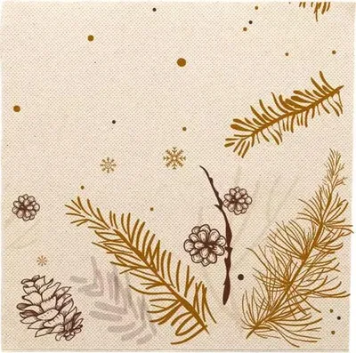 Image de serviettes 2 plis "Hiver" 1/4 40 x 40 cm 50 pièces.