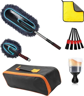 Produktbild von Auto-Wasch-Set Mikrofasertuch Reinigungsbürste 10-teilig