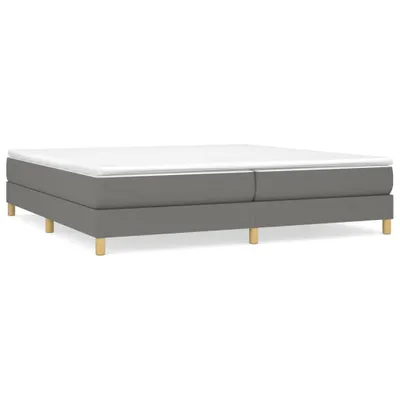 Produktbild von vidaXL Boxspringbett mit Matratze Dunkelgrau 200x200 cm Stoff