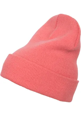 Produktbild von FLEXFIT 1501KC | Heavyweight Long Beanie Wintermütze - Farbe: Coral - Größe: One Size