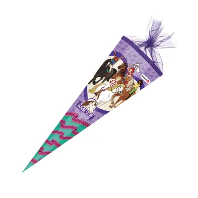 Produktbild von Schultüte / Zuckertüte / 85cm / eckig / "Pferde - Horse Club"