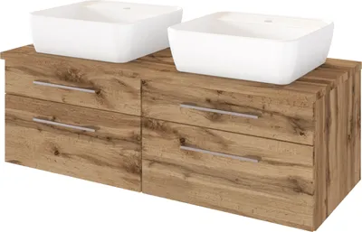Produktbild von Held Möbel Waschtisch Davos 120 cm Wotaneiche/Wotaneiche