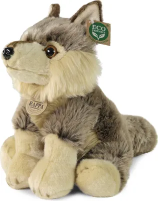 Produktbild von Plüsch sitzender Wolf 30 cm UMWELTFREUNDLICH