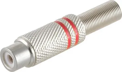 Immagine prodotto di ShiverPeaks S/CONN massima connettività accoppiamento RCA in metallo 6 mm, rosso (52001-R)