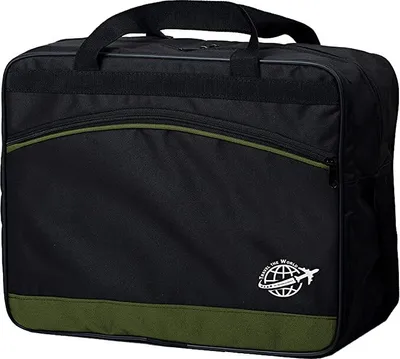 Produktbild von BAMBINIWELT Reisetasche HANDGEPÄCK Boardgepäck Flugzeug 40x20x25 40x30x20 zb Ryanair Wizzair (groß, schwarz-olive 40x30x25)
