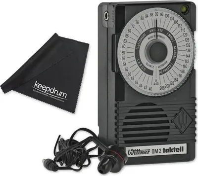 Obrázok produktu pre Wittner Metronome QM 2 Taktell Black vrátane slúchadiel s handričkou