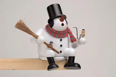 Produktbild von KWO Räuchermännchen Kantenhocker, Typ:Schneemann 17 cm