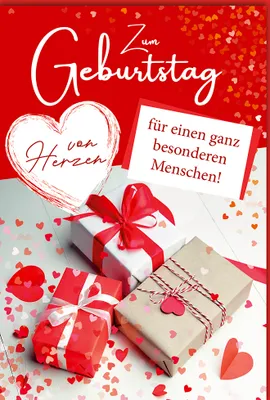 Produktbild von Geburtstag - Glückwunschkarte im Format 11,5 x 17 cm - Geschenke, von