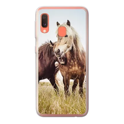 Produktbild von MuchoWow® Handyhülle Schutzhülle Hülle für Samsung Galaxy A20e Pferde - Gras - Frühling Silikon Softcase Handy Hülle - Abdeckung