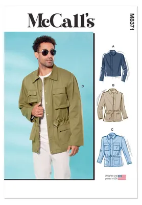 Productafbeelding van Herenpatroon McCall's M8371BB, maten 44-52