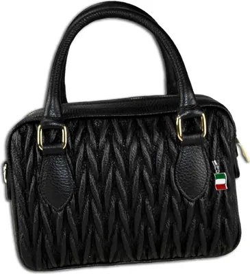 Produktbild von Florence Leder Tasche Handtasche Schultertasche schwarz OTM815S