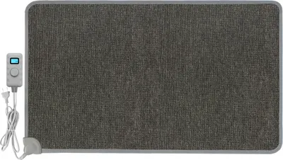 Immagine prodotto di Tappeto riscaldante per piedi 55x80cm Tappeto riscaldante a infrarossi per piedi 40° grigio con timer