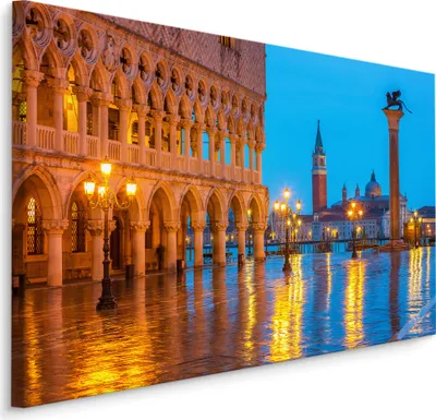 Obrázek produktu pro Obrázek pro obývací pokoj architektura názory Benátky Decor s 3D efektem 120x80cm