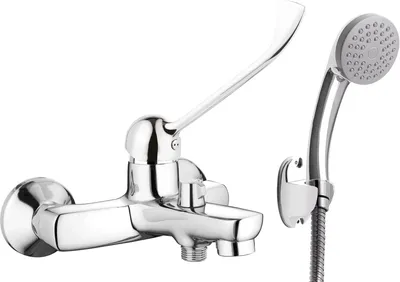 Immagine prodotto di Miscelatore vasca con set doccia con leva Clinic