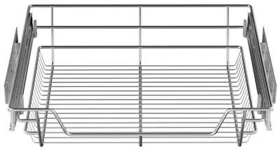Obrázek produktu pro ACXIN, zásuvka do skříně, 60 cm, 4 kusy, plně výsuvná teleskopická zásuvka, chromovaný kovový koš, zásuvka do skříně, zásuvka do kuchyňské skříňky