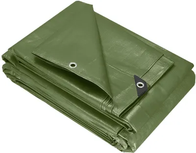 Obrázok produktu pre Plachta na zakrytie, vodeodolná, 3 x 4 m, vyrobená z PE s gramážou 120 g/m², určená na zakrytie záhradného nábytku