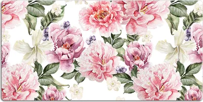 Produktbild von Schreibtischmatte Tischunterlage 120x60 cm Mauspad - Kunst der Blumen