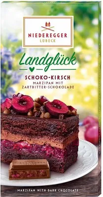 Produktbild von Niederegger Landglück Marzipan Tafel Schoko-Kirsch 110g
