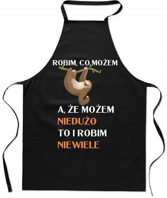 Produktbild von HaftNadruk Küchenschürze Faultier Lustiges Geschenk