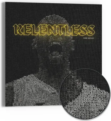 Produktbild von DEQOART Hybrid Leinwand Bild 50x50 cm 'Basketballlegende' Wandbild Glas flach modern