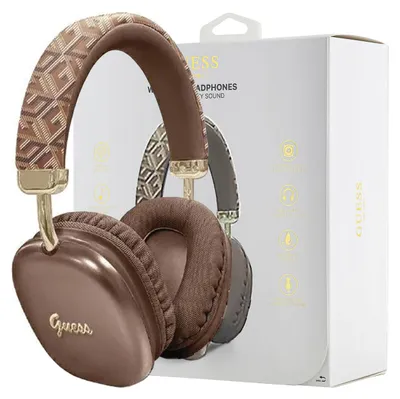 Obrázok produktu pre Bluetooth Slúchadlá Do Uší Guess Gcube Metallic Script Logo - Hnedé