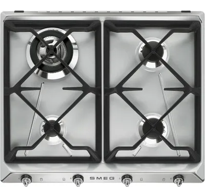 Immagine prodotto di Smeg Sr964xgh 60 Cm Fornello a gas 4 fuochi Taglia unica