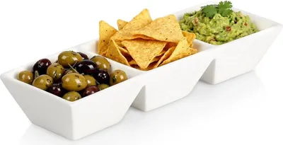 Produktbild von Schüsseln, Teller, Tabletts für Snacks, Vorspeisen, Tapas, Saucen, Dips, Dipschalen