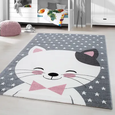 Immagine prodotto di Homebyhome Tappeto per Cameretta Bambina Design alla Moda Rettangolare o Rotondo Morbido e Confortevole, Dimensioni: 120x170 cm