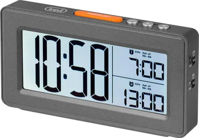 Obrázok produktu pre Trevi SLD 3P40, Digitálny budík, Obdĺžnik, Čierna, LCD, Batérie, AAA