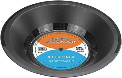 Produktbild von Vinylschale für Obst, Deko für Zuhause, Retro Fruchtschale