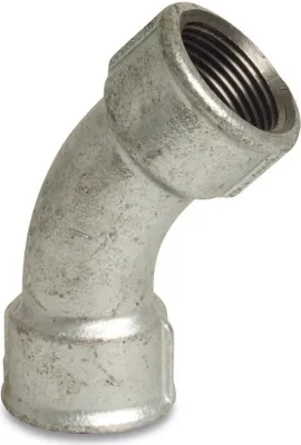 Produktbild von Gewindefitting Temperguss Bogen 45° 1" IG x 1" IG