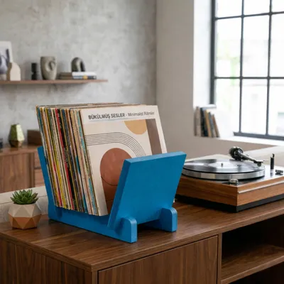 Produktbild von Skye Decor, Hochwertiger Zeitschriftenhalter aus 100% HORNBEAM-Sperrholz, Blau
