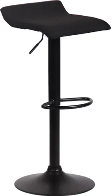Produktbild von CLP Barhocker Dyn V2 Stoff schwarz Gestell Farbe schwarz