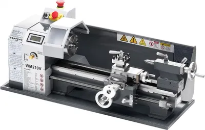 Produktbild von Metall-Drehmaschine 550W - Tisch-Drehmaschine mit 2500 U/min - Arbeitsfläche 21x37cm - Präzisions Drehmaschine