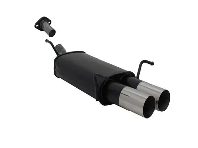 Produktbild von Novus Sportauspuff für Opel Astra G CC Fließheck 2x76mm RL-Design mit ABE