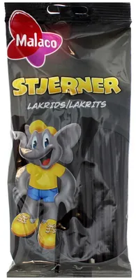 Productafbeelding van Malaco Sterren Lakritz, 92 gram