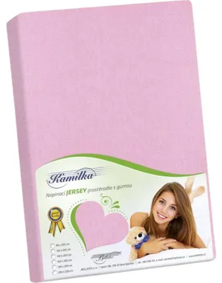 Imagen del producto de Sábana de punto jersey - Rosa - 160x200