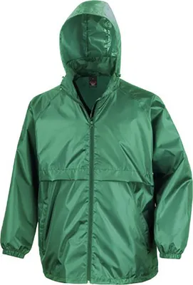 Image de Veste coupe-vent pour hommes Result Core, imperméable BC897 (XL) (Émeraude)