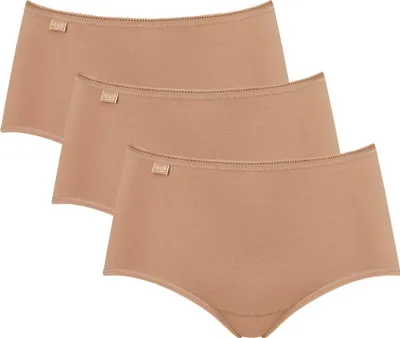 Produktbild von Sloggi Damen Midi, 3er Pack - 24/7 Baumwolle, einfarbig Nude 52