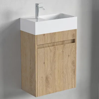 Produktbild von LOMAZOO Toilettenmöbel helles Eichenholz - Wc Möbel - 40x22x60 - IBIZA