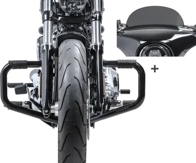 Immagine prodotto di Set crash bar + parabrezza per Harley Sportglide 18-25 STS9