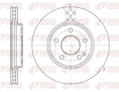 Produktbild von 2x REMSA Bremsscheibe 61029.10 vorne passend für MERCEDES-BENZ A-Klasse (W169)