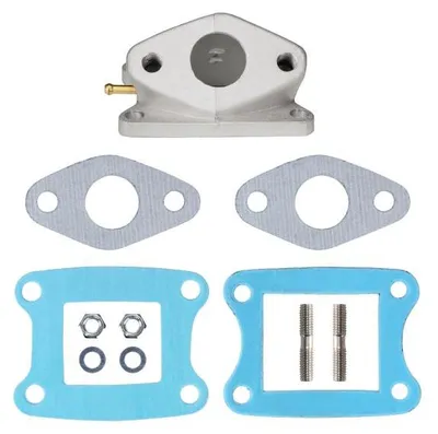 Produktbild von Ansaugstutzen 20mm + Dichtung Membranblock + Dichtung Ansaugstutzen für Honda MT MB MTX MBX 50 - Citomerx