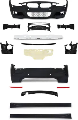 Produktbild von Front Heck Stoßstange Seitenschweller Gitter Spoiler Sport Look für BMW F30
