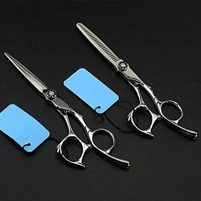 Immagine prodotto di Forbici da parrucchiere, taglio professionale, per saloni di parrucchiere, forbici smussanti, set di 6 pezzi