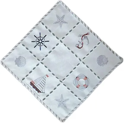 Produktbild von Tischdecke 40x40 cm mit maritimen Motiven