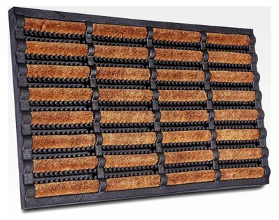 Produktbild von Fußmatte aus Kokos und Gummi 40x60cm – rutschfeste Schmutzfangmatte für Innen und Außen