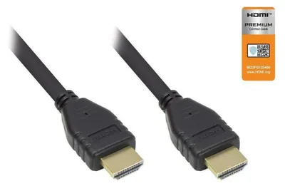 Produktbild von Good Connections GC-M0138 - 2 m - HDMI Typ A (Standard) - HDMI Typ A (Standard) - 4096 x 2160 Pixel - 18 Gbit/s - Schwarz